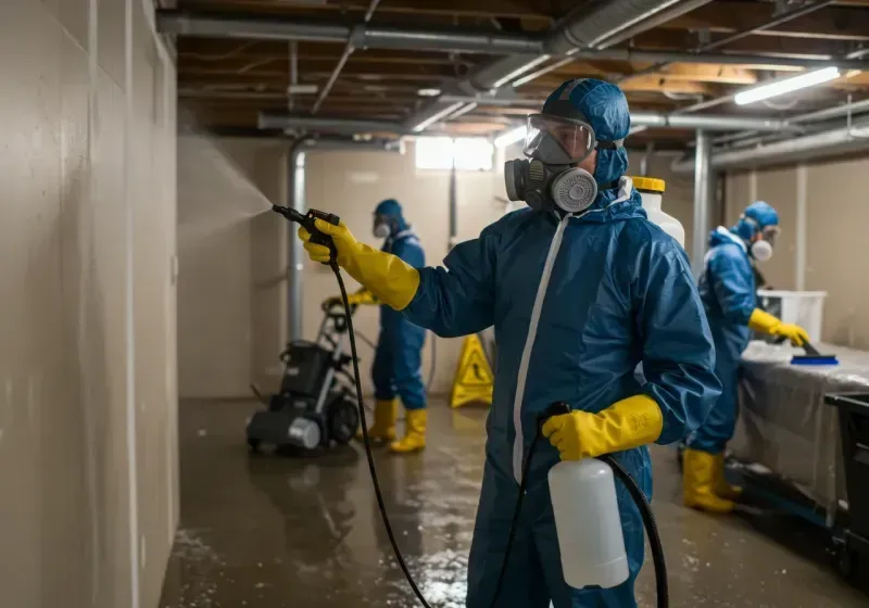 Basement Sanitization and Antimicrobial Treatment process in Lithia Springs, GA